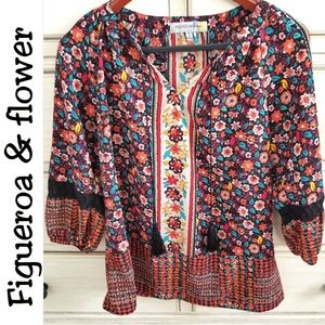 Colorful Blouse ll Figueroa & flower